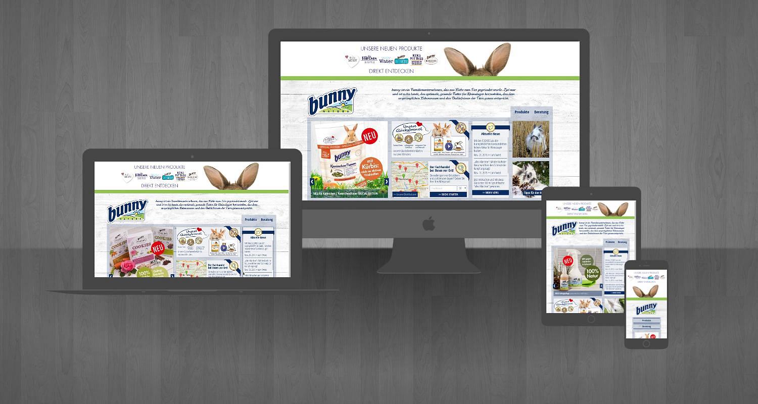 Webdesign für bunnyNature